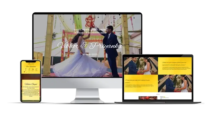 wedding website and online invitation examples